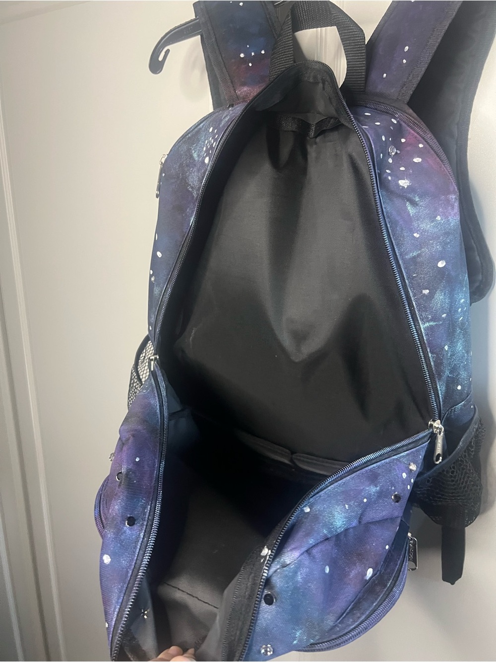 Hand Painted Galaxy Rhinestone Backpack - Picture 12 of 16